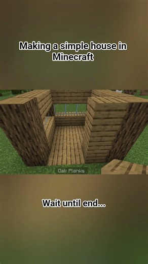 making a sample house in Minecraft #minecraft #viral #gaming