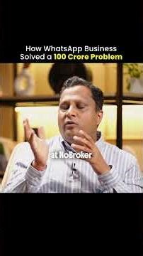 How WhatsApp Solved a 100 Cr Problem!