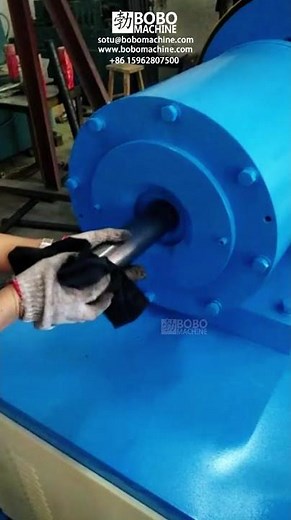 Manual Hydraulic PLC Tube Head Shrinking Machine