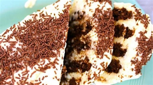 Chocolate Ripple Log Cake