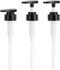 Lotion Dispenser Pump Head, Segbeauty 3 Pack Shampoo Shower Bottle Pump Replacement, Empty Refillable Bottle Tube Pump Top for Soap Conditioner Lotion Body Wash Bathroom Kitchen