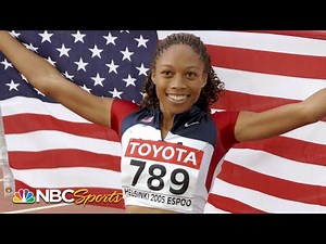 19-year-old Allyson Felix wins first World Title in 2005 | NBC Sports