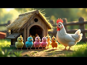 Five Little Chicks Nursery Rhyme & Cute Chicken Counting Song for Kids