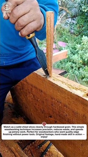 Hand Tool Woodworking Trick – Fast & Clean Chisel Edge Detail