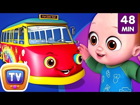 Wheels on the Bus Song - Baby Starts Crying + More ChuChu TV 3D Baby Nursery Rhymes and Kids Songs