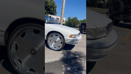 White Chevy Bubble on 26’s Forgiatos