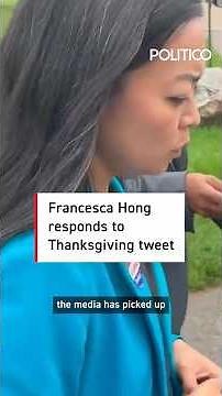 Francesca Hong responds to Thanksgiving tweet