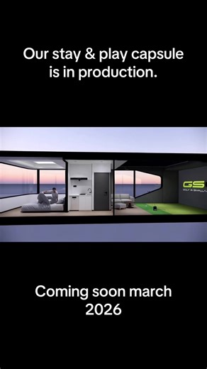 Innovative Stay & Play Golf Simulator Capsule Launching Soon