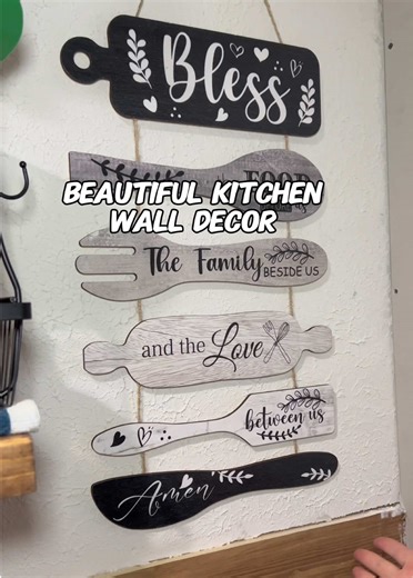 Unique Wooden Kitchen Wall Decor for Under $12