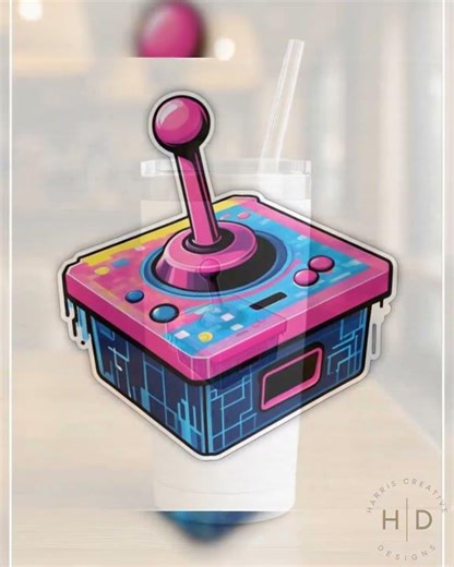 Retro PX Controller: Arcade Energy Sticker