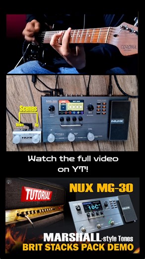 7.7K views · 105 reactions | YT  "Nux MG-30 BRIT 2000 Marshall-style free settings and Pack Demo". #nuxmg30 #mg30 #guitarist | DRG Presets Mg30, Mg400, Mg300, Mg101 Patches YT Channel | Facebook
