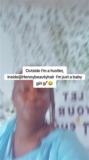 Outside I’m a hustler, inside @Hennybeautyhair I’m just a baby girl 💅🏽😂