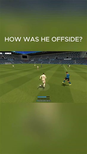 was bro really offside 💀 #gaming #football #soccer