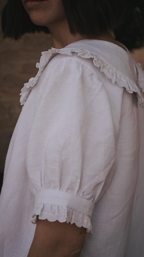 Madeline | Sewing Pattern Designer on Instagram: "What started as an unhealthy obsession has turned into a beautiful pattern 🤍 Launching this pattern took longer than all 3 of my pregnancies combined, but I’m so happy to announce that Beth has been born! You can get Beth at the link in my bio 🎉 #mwbeth #decorativestitches #sewingspiral #sewingscallops #sewinghumor"