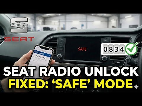 Fixed: SEAT Radio "SAFE" Mode - Unlock Code After Battery Change
