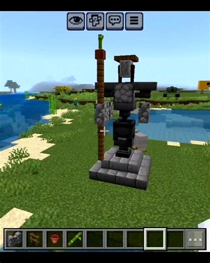 Minecraft Guard Statue 🗿 || SenseiPlayz || #minecraft #minecraftbuild #gaming #shorts