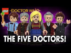 LEGO Doctor Who - The Five Doctors! NEW Custom LEGO Minifigures!