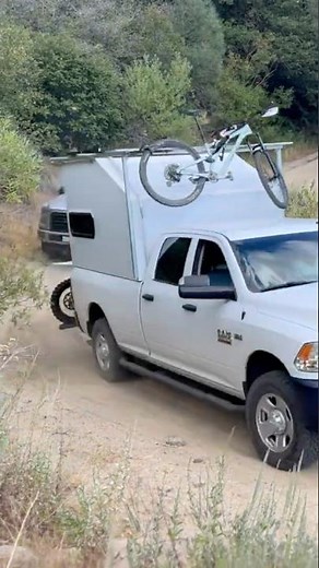 DIY Truck Camper explores off grid mountain