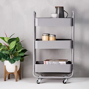 Need to do a bit of de-cluttering around the home? Our $35 Kitchen Trolley features caster wheels and will help keep things neat and tidy. | Kmart New Zealand