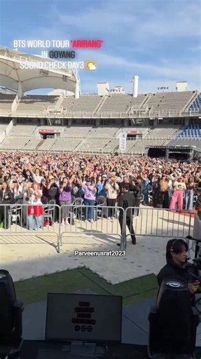 BTS SOUNDCHECK DAY 2 IN GOYANG❤️‍🔥 #jk #jimin #taehyung #rm #jhope #jin #suga #bts #kpop #army