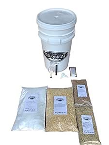 North Georgia Still Company's 7 Gallon Fermentation Bucket & Complete Milled Corn, Malted Barley & Wheat Whiskey Mash Fermentation Kit Combo