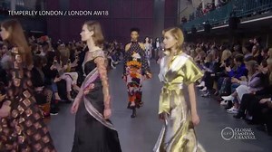 LONDON FASHION WEEK @ Temperley Watch all the new collections! Google Play: http://bit.ly/2zIU34C Apple: http://apple.co/2zJwbNX | GLOBAL FASHION CHANNEL