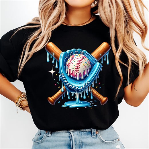 Melting Baseball PNG, Teal Baseball Glove Crossed Bats Splash Design, Sports Shirt Graphic, Instant Digital Download - Etsy