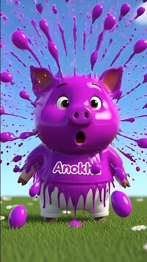 Pig Cartoon Colors for Toddlers | Learn Color Names in English Animation