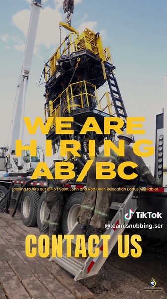 🚨 We're Hiring! 🚨 Looking to start your oilfield career or take your skills to the next level? Team Snubbing, one of the fastest-growing companies in the industry, is hiring Snubbing Assistants eager to join our team! 💪🌍 Looking to hire out of Fort Saint John and Red Deer. Relocation bonus available!!! ✅ Great wages, career growth, & work benefits 🔑 Class 1-3 Driver's License valued, but NOT required Ready to be part of something big? Apply today and start your journey with us! 🚀 DM: FB/IG