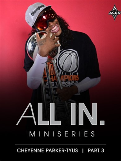Stayed the course and let the hard work speak for itself 🫡 In Part 3 of our All In miniseries, CPT gets ready for her Aces debut and looks back on her journey to becoming a WNBA champion. 🖥️ Watch now on Aces YouTube