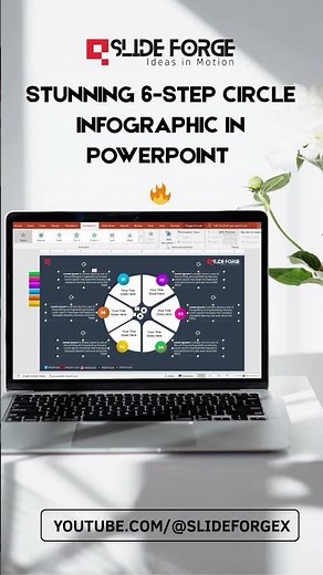 🔥 Stunning 6-Step Circle Infographic in PowerPoint | Modern Tutorial for Beginners & Pros