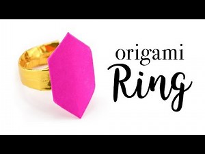 Origami Ring Tutorial - Valentine's Day DIY - Paper Kawaii