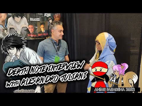 DEATH NOTE Interview with Alessandro Juliani (L) - Anime Pasadena 2022