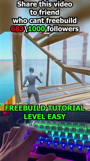 FORTNITE FREEBUILD TUTORIAL #fortnite