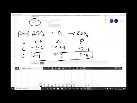 Calculating an equilibrium constant from partial equilibrium