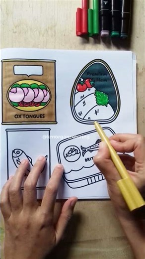 Oddly Satisfying | Canned Ham Coloring Page Reveal