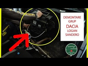 Dismantling the air conditioning unit at DACIA Logan / Sandero * tutorial *