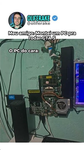 My friend is building a PC to run GTA 5 #memes #videogames #gamers
