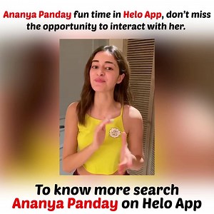 692K views · 20 shares | Want to interact with Ananya? Download the Helo App and search Ananya Panday to know more. #HeloApp #HeloStar #AnanyaPandey #HeloEntertainment | The Ironical Baba | Facebook