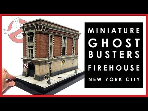 How I built a miniature Ghostbusters New York firehouse scale model