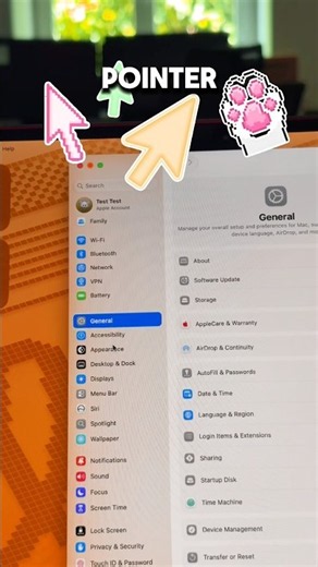 Customize Pointer on MacBook💻 #macbook #macbookpro #macbookair #pointer #mouse