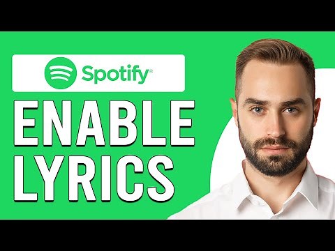 How To Enable Lyrics On Spotify PC (How To Show Spotify Song Lyrics On PC)