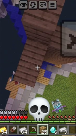 🔴I built a wall in my minecraft mobile bedwars but did not go well