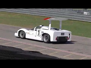 Chaparral 2, 2E, and 2F at Speed on the Track at the American Speed Festival
