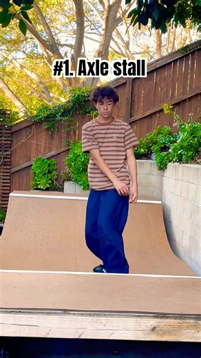 First 3 tricks to learn on a mini-ramp👍 #skateboarding