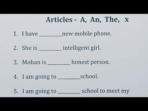Use of Articles | A , an , the | English grammar exercise | Diligent Shiksha Point |