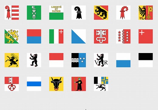 Switzerland: Cantons, Flags - Flag Quiz Game - Seterra