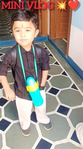 Garvit aaj school gaya 😍 | Cute morning vlog”💕🧬#mini vlog #youtube shorts#viral #trending