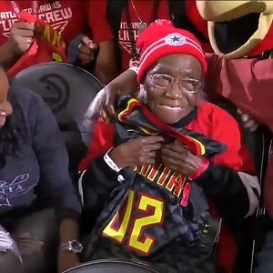 19 reactions · 7 comments | This Atlanta Hawks fan celebrated her 102nd birthday at the game. | Codeblack Sports | Facebook