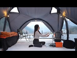 "Solo Girls Camping Adventure: Thrilling Night in the Wilderness!"